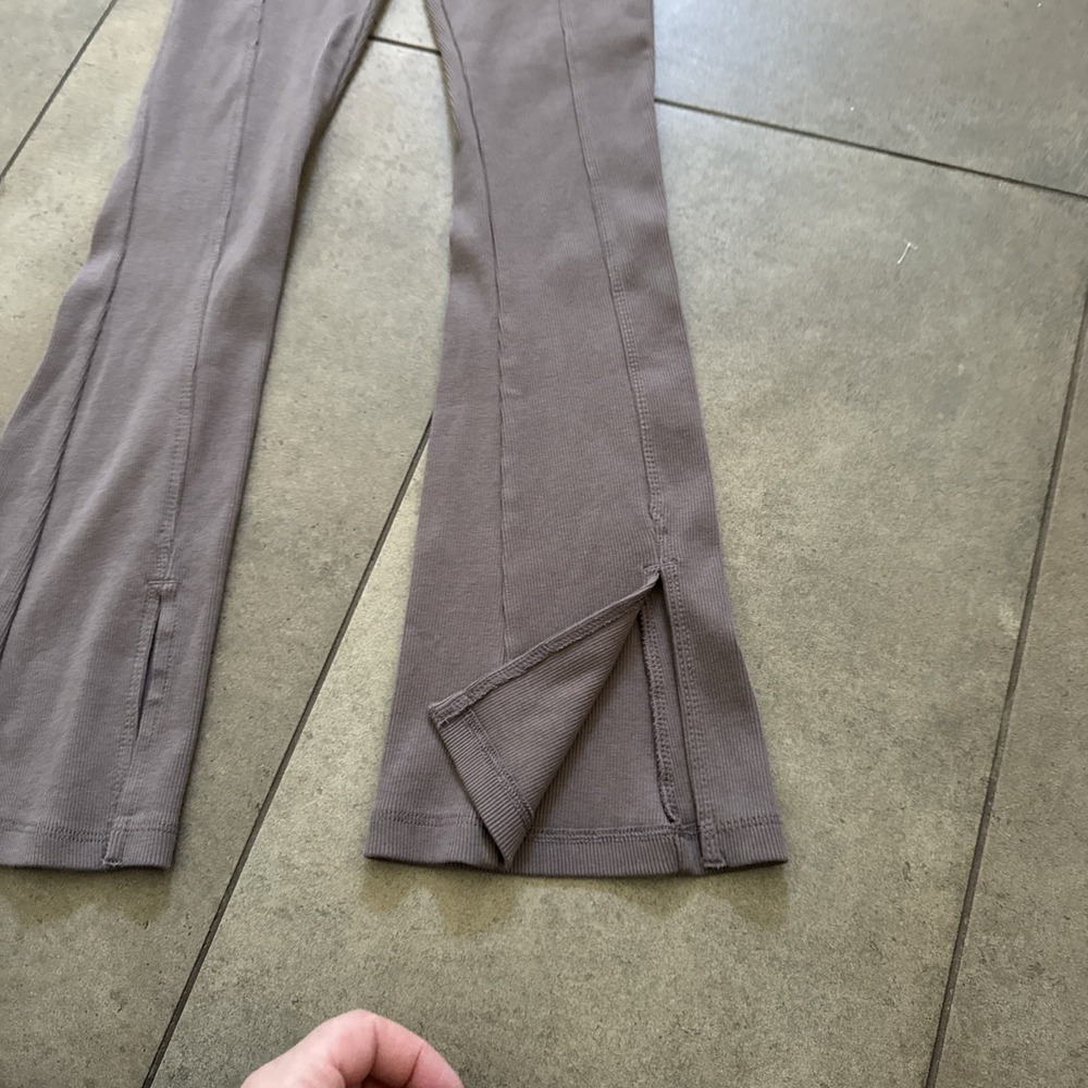 Zara Girls 11/12 bundle Lot Denim Skirt Ribbed Leggings Pants Brown Blue Modern - Picture 7 of 9